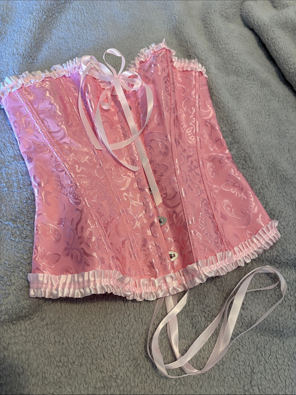 PRETTY IN PINK!  corset/ Bustier nwot
